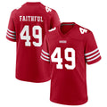 Elroe SF.49ers #49 The Faithful Player Scarlet Home Game Football Jerseys