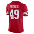 Elroe SF.49ers #49 The Faithful Player Vapor F.U.S.E. Limited  Scarlet Football Jerseys