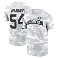 Elroe SF.49ers #54 Fred Warner Player Salute to Service Hoodies & T-Shirts Stitched Jerseys