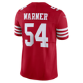 Elroe SF.49ers #54 Fred Warner Scarlet Vapor F.U.S.E. Limited Stitched Jerseys