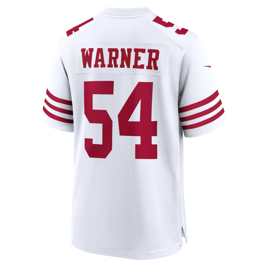 Elroe SF.49ers #54 Fred Warner White Player Game Stitched Jerseys