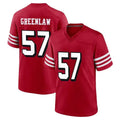 Elroe SF.49ers #57 Dre Greenlaw Player Red Limited Alternate Home Game Stitched Jerseys