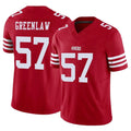 Elroe SF.49ers #57 Dre Greenlaw Player Red Limited Vapor F.U.S.E. Home Game Stitched Jerseys