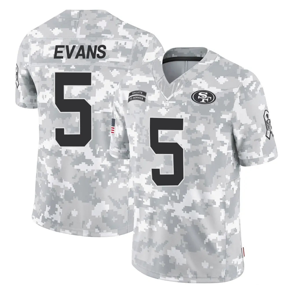Elroe SF.49ers #5 Mike Evans Player Arctic Camo Limited Salute To Service Home Game Stitched Jerseys