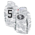 Elroe SF.49ers #5 Mike Evans Player Arctic Camo Limited Salute to Service Pullover Hoodies Game Stitched Jerseys