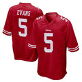 Elroe SF.49ers #5 Mike Evans Player Red Home Game Stitched Jerseys