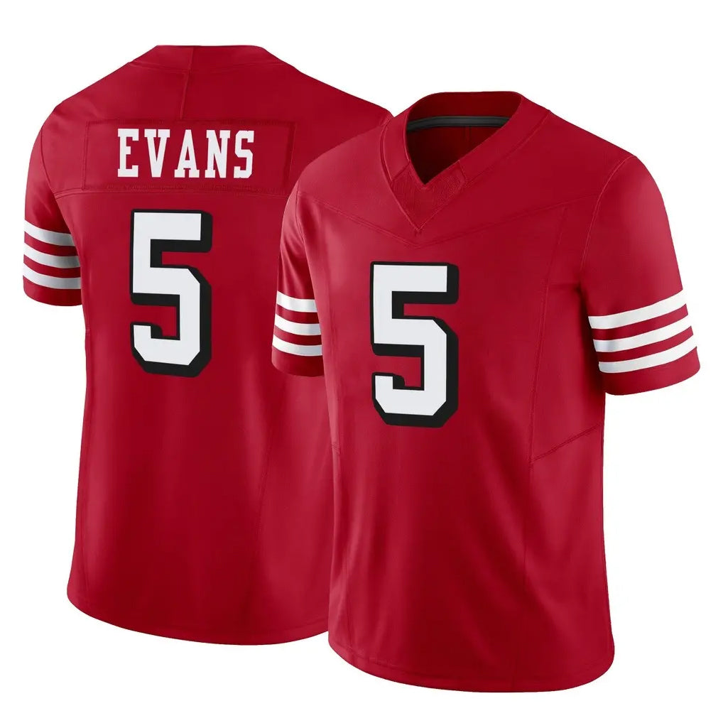 Elroe SF.49ers #5 Mike Evans Player Red Limited Alternate Vapor F.U.S.E. Home Game Stitched Jerseys
