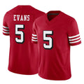 Elroe SF.49ers #5 Mike Evans Player Red Limited Alternate Vapor F.U.S.E. Home Game Stitched Jerseys