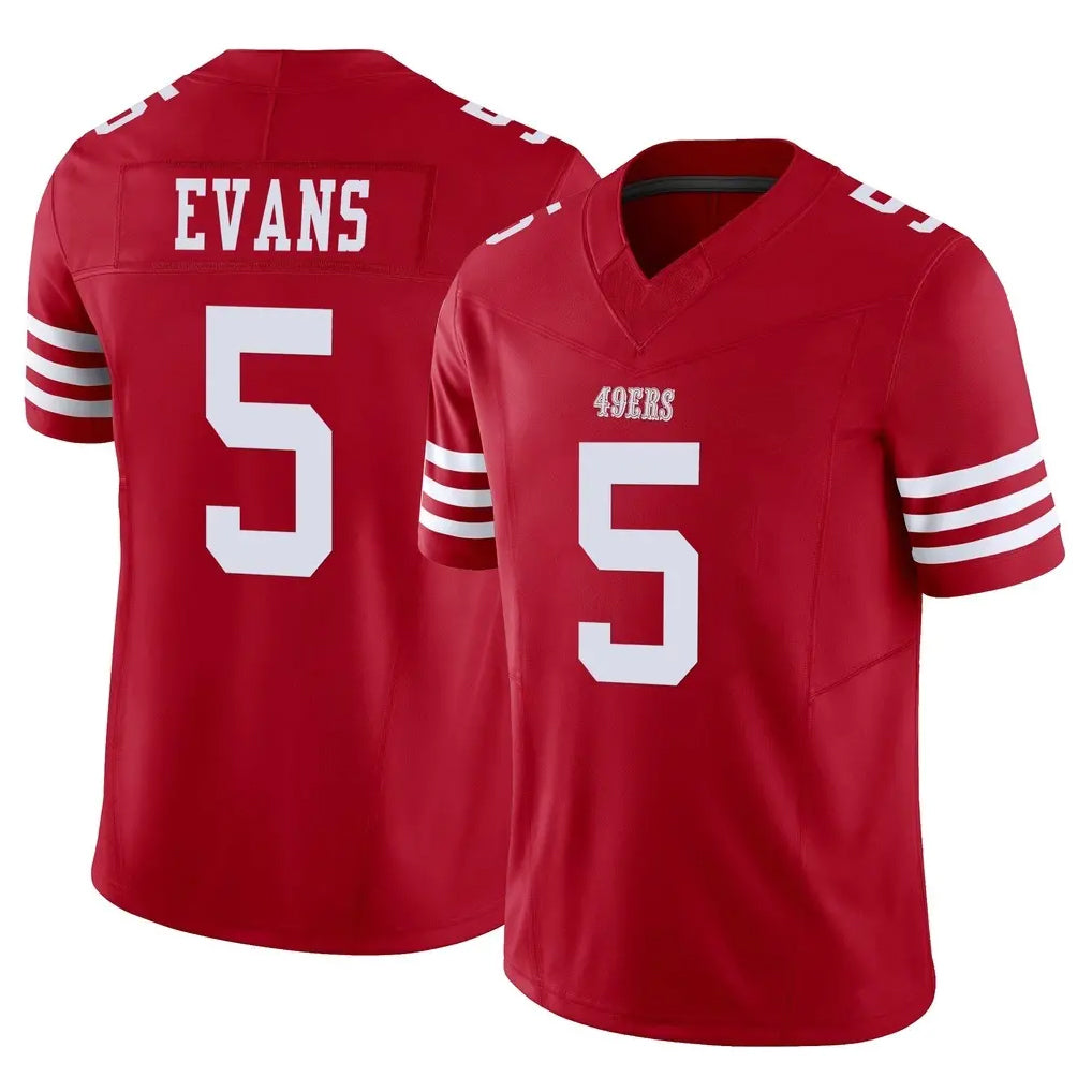 Elroe SF.49ers #5 Mike Evans Player Red Limited Vapor F.U.S.E. Home Game Stitched Jerseys