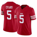 Elroe SF.49ers #5 Mike Evans Player Red Limited Vapor F.U.S.E. Home Game Stitched Jerseys
