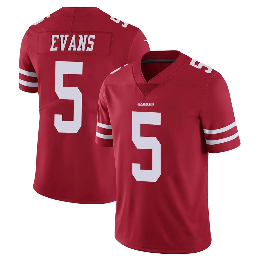 Elroe SF.49ers #5 Mike Evans Player Red Limited Vapor Untouchable Home Game Stitched Jerseys
