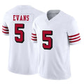 Elroe SF.49ers #5 Mike Evans Player White Limited Alternate Vapor F.U.S.E. Home Game Stitched Jerseys