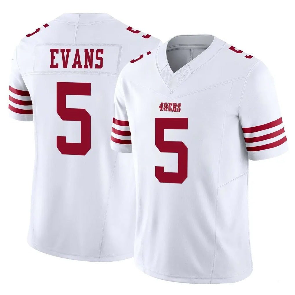 Elroe SF.49ers #5 Mike Evans Player White Limited Vapor F.U.S.E. Home Game Stitched Jerseys