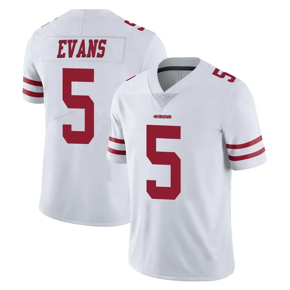 Elroe SF.49ers #5 Mike Evans Player White Limited Vapor Untouchable Home Game Stitched Jerseys