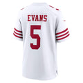 Elroe SF.49ers #5 Mike Evans White Game Stitched Jerseys