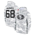 Elroe SF.49ers #68 Colton McKivitz Player Arctic Camo Limited Salute to Service Pullover Hoodies Game Stitched Jerseys