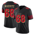 Elroe SF.49ers #68 Colton McKivitz Player Black Limited Rivalries Collection Home Game Stitched Jerseys