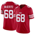 Elroe SF.49ers #68 Colton McKivitz Player Red Limited Vapor F.U.S.E. Home Game Stitched Jerseys