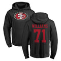 Elroe SF.49ers #71 Trent Williams Player Black LOGO Pullover Hoodies Home Game Stitched Jerseys