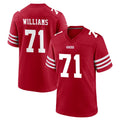 Elroe SF.49ers #71 Trent Williams Player Red Game Home Stitched Jerseys