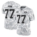 Elroe SF.49ers #77 Dominick Puni Player Arctic Camo Limited Salute To Service Home Game Stitched Jerseys