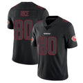 Elroe SF.49ers #80 Jerry Rice Player Black Limited Rush Impact Stitched Jerseys