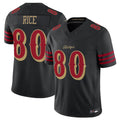 Elroe SF.49ers #80 Jerry Rice Player Black Vapor F.U.S.E. Limited Stitched Jerseys