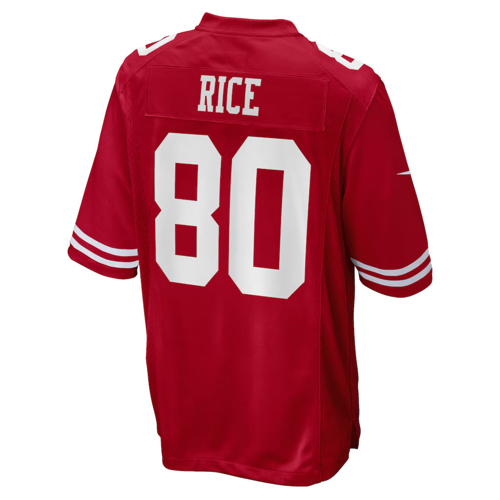 Elroe SF.49ers #80 Jerry Rice Player Scarlet Game Stitched Jerseys