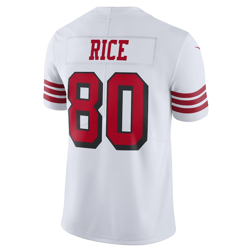 Elroe SF.49ers #80 Jerry Rice Player White Vapor F.U.S.E. Limited Stitched Jerseys