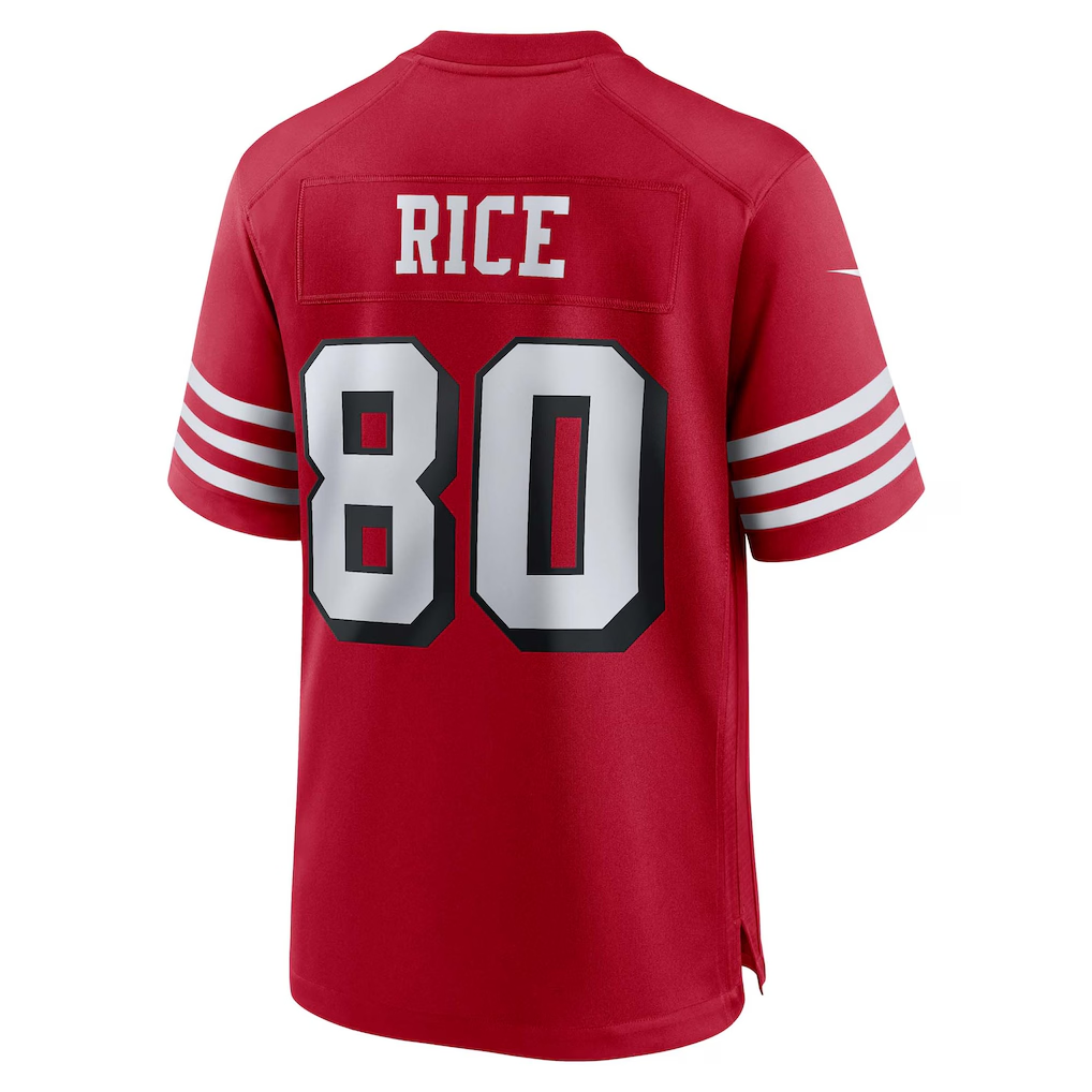 Elroe SF.49ers #80 Jerry Rice Scarlet Retired Player Alternate Game Stitched Jerseys