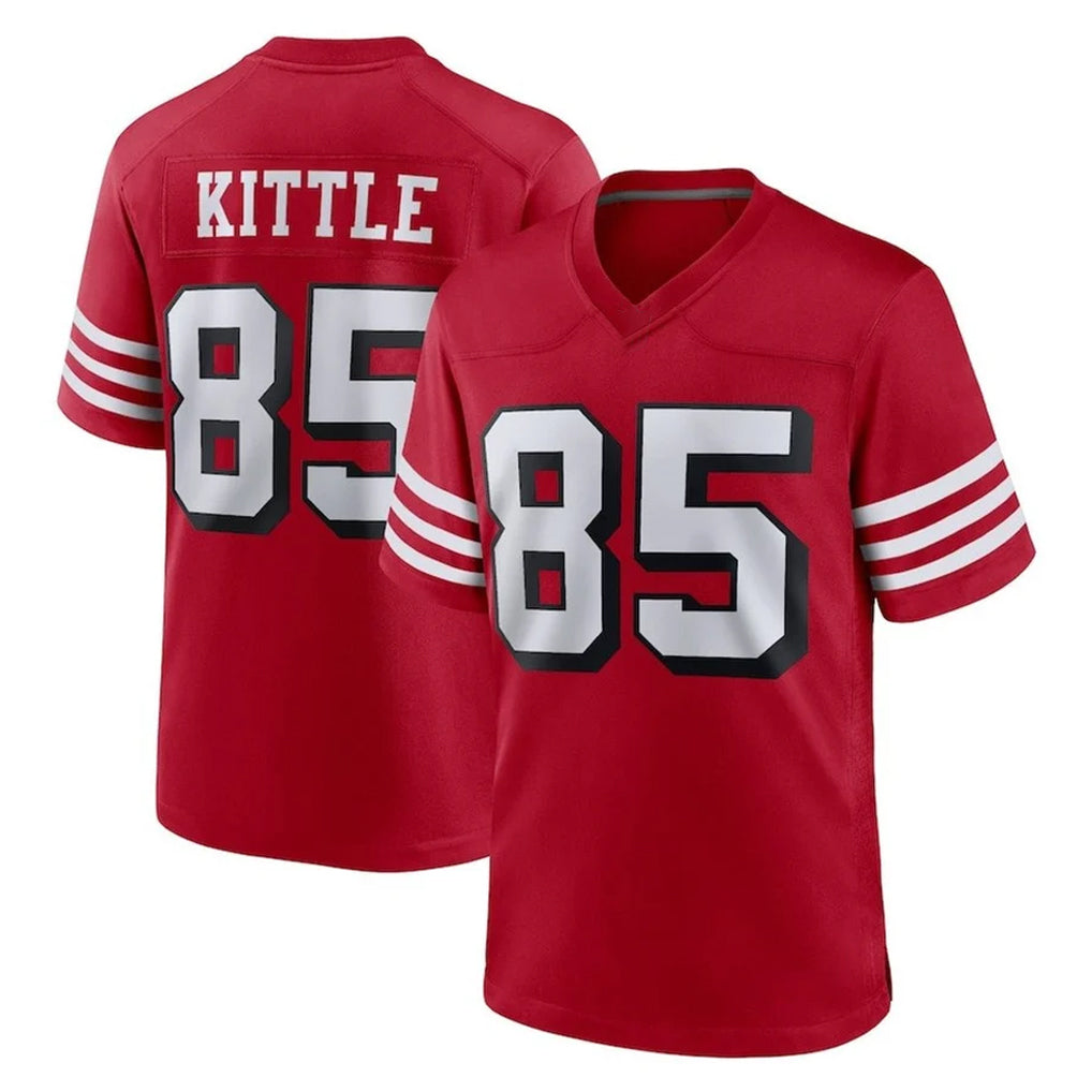 Elroe SF.49ers #85 George Kittle Player Red Limited Alternate Home Game Stitched Jerseys