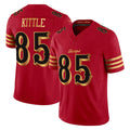 Elroe SF.49ers #85 George Kittle Player Red Rivalries Vapor Limited Home Game Stitched Jerseys