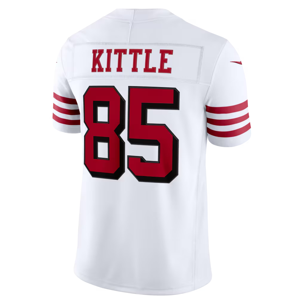 Elroe SF.49ers #85 George Kittle White Alternate Vapor F.U.S.E. Stitched Limited Jerseys