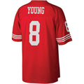 Elroe SF.49ers #8 Steve Young Mitchell & Ness Scarlet Legacy Replica Stitched Jerseys
