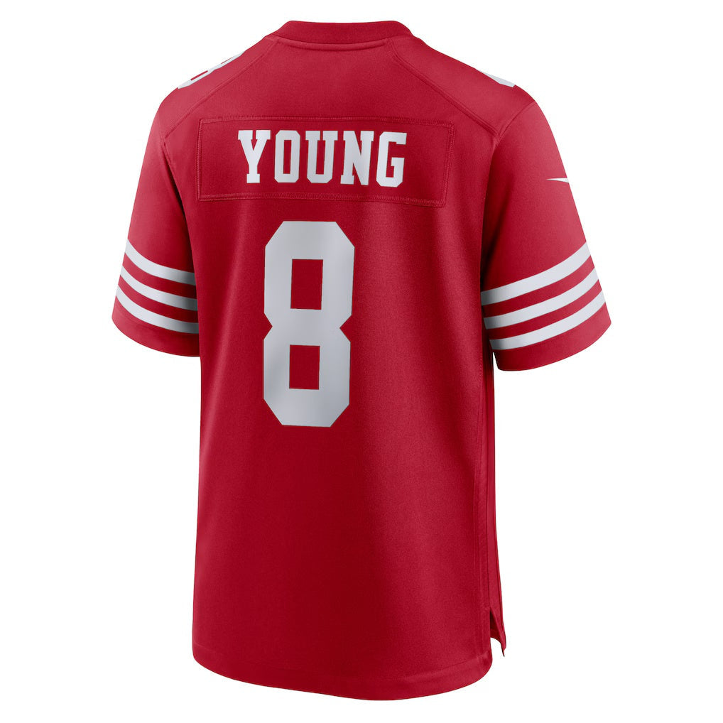 Elroe SF.49ers #8 Steve Young Scarlet Retired Player Game Stitched Jerseys