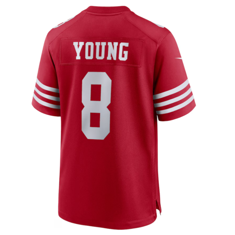 Elroe SF.49ers #8 Steve Young Scarlet Retired Player Game American Stitched Jersey