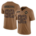 Elroe SF.49ers #92 Osa Odighizuwa Player Brown Limited Salute To Service Home Game Stitched Jerseys