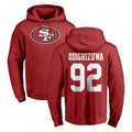 Elroe SF.49ers #92 Osa Odighizuwa Player Red LOGO Pullover Hoodies Home Game Stitched Jerseys