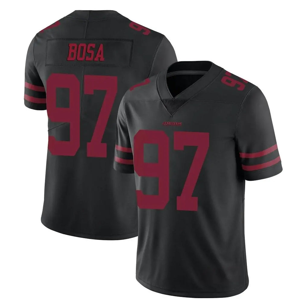Elroe SF.49ers #97 Nick Bosa Player Black Alternate Limited Vapor Untouchable Home Game Stitched Jerseys