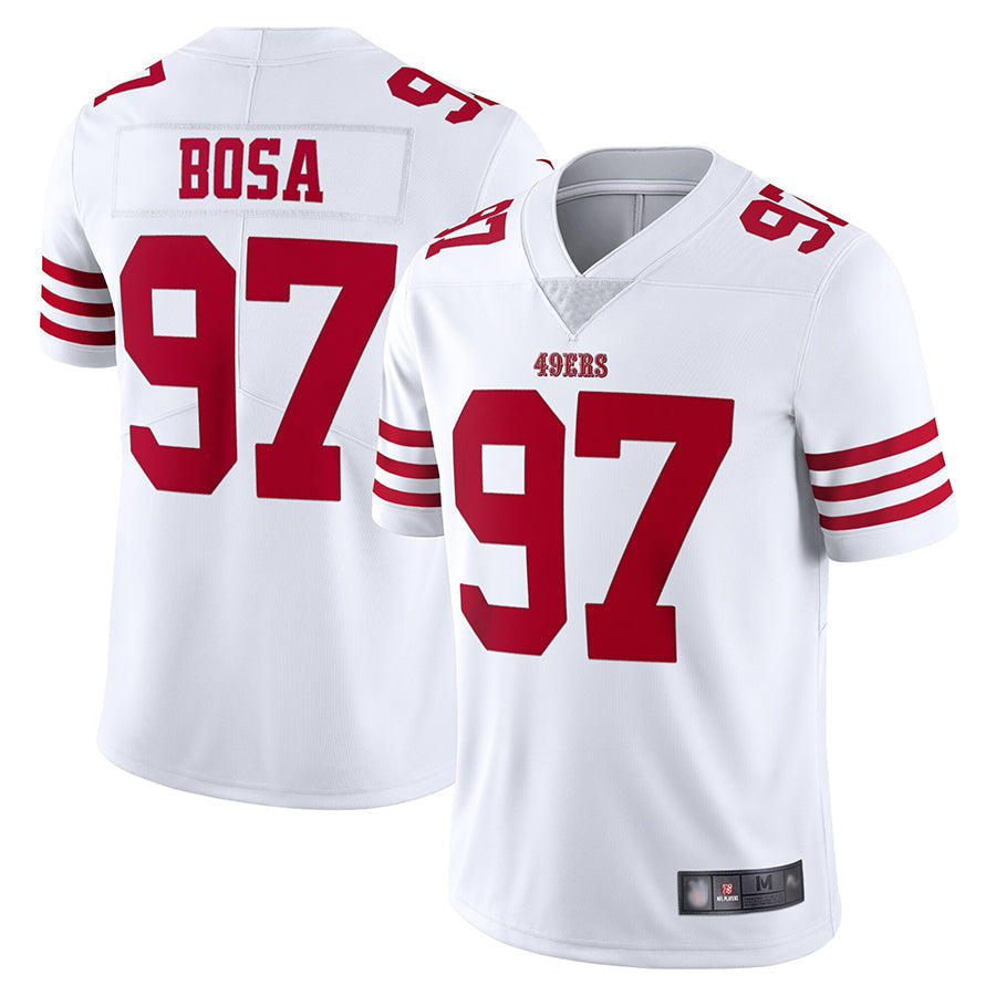 Elroe SF.49ers #97 Nick Bosa Player White Vapor Limited Stitched Jerseys