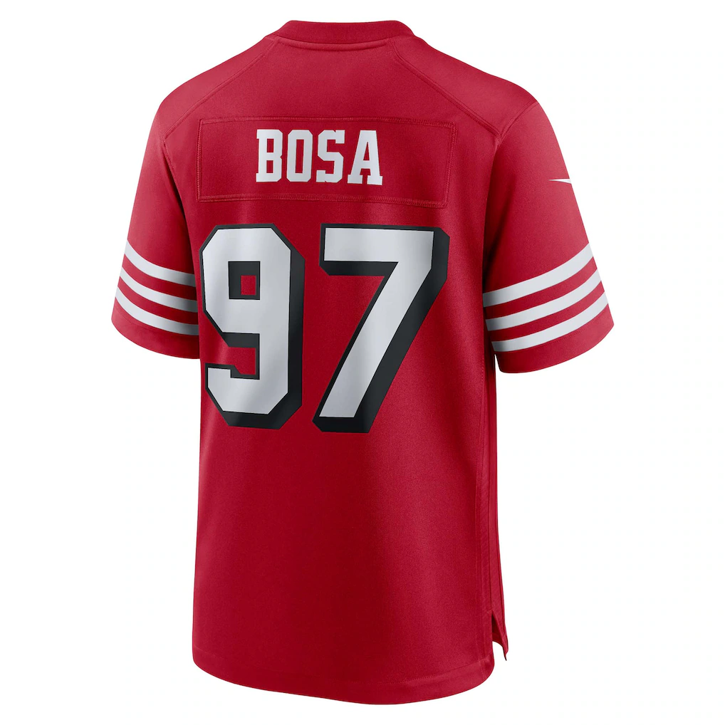 Elroe SF.49ers #97 Nick Bosa Scarlet Alternate Game Stitched Jerseys