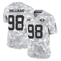 Elroe SF.49ers #98 Mykel Williams Player Arctic Camo Limited Salute To Service Home Game Stitched Jerseys