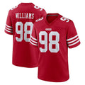 Elroe SF.49ers #98 Mykel Williams Player Red Game Home Stitched Jerseys