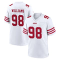 Elroe SF.49ers #98 Mykel Williams Player White Game Home Stitched Jerseys