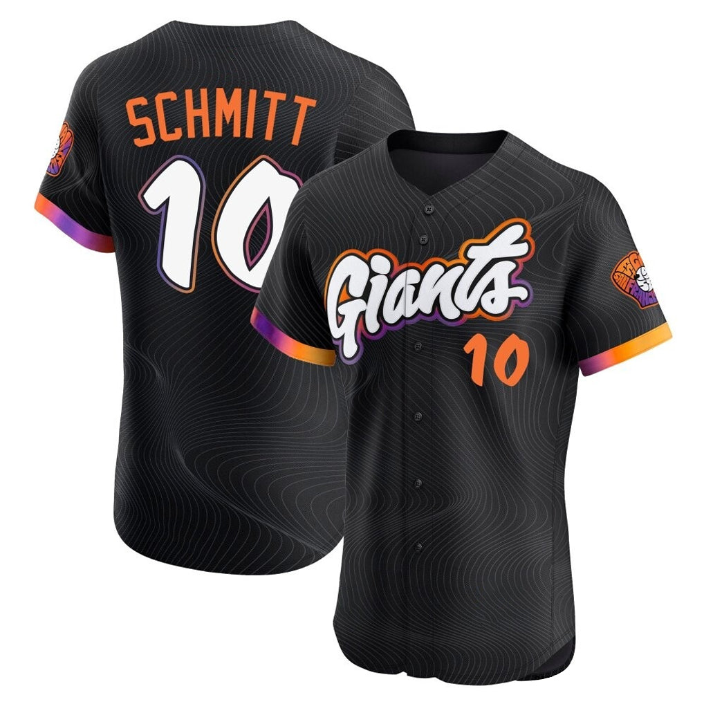 Elroe SF.Giants #10 Casey Schmitt Player Black 2025 City Connect Home Limited Elite Stitched Jerseys