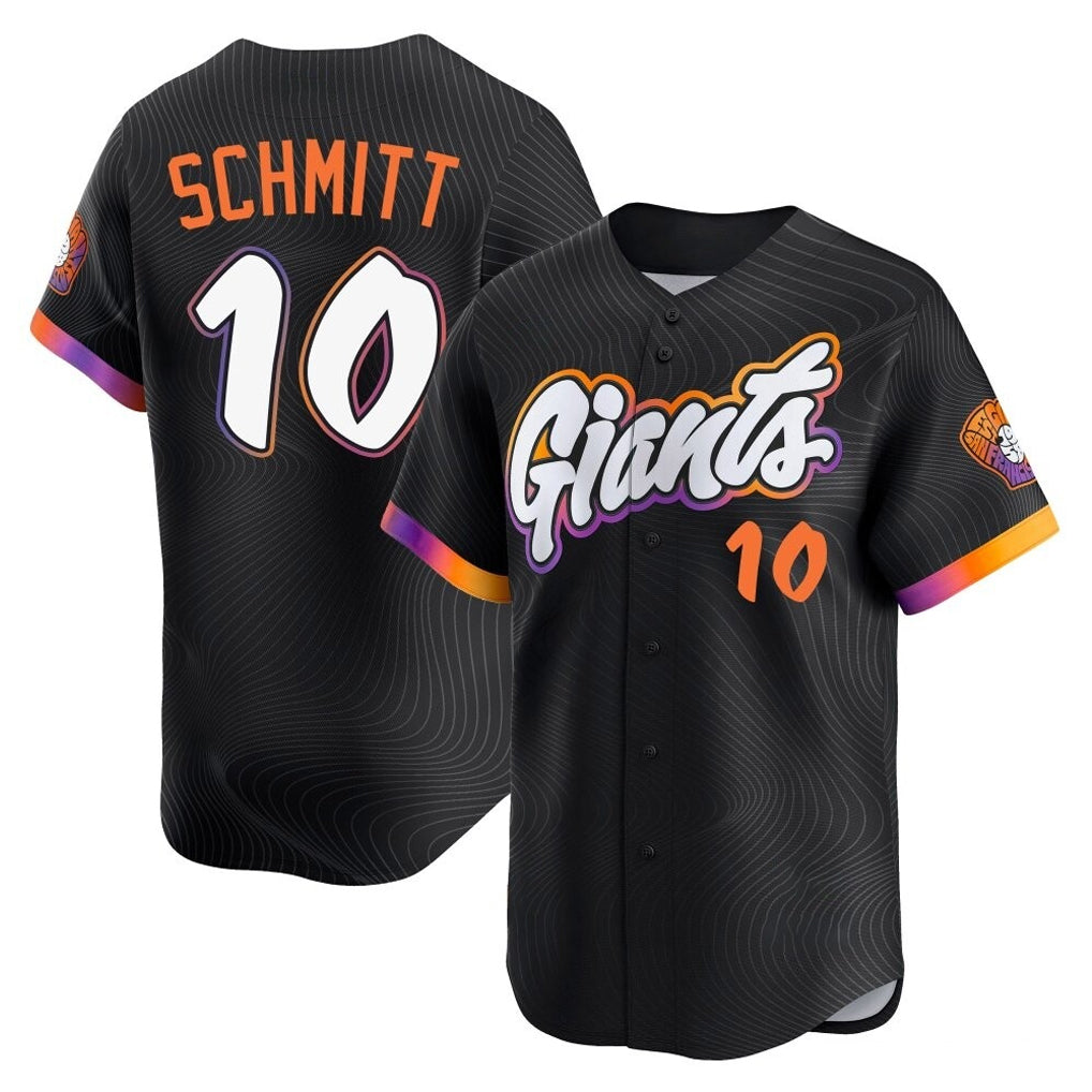 Elroe SF.Giants #10 Casey Schmitt Player Black 2025 City Connect Home Limited Stitched Jerseys