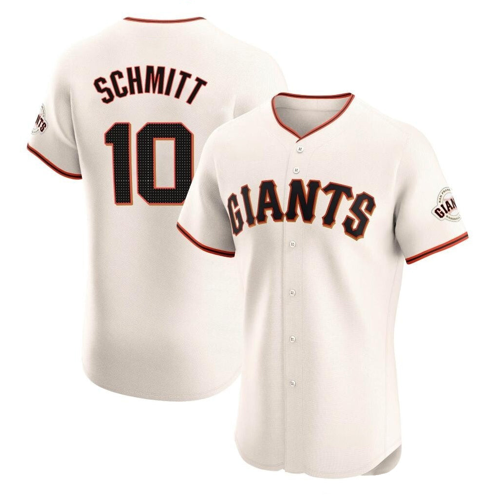 Elroe SF.Giants #10 Casey Schmitt Player Cream Home Limited Elite Stitched Jerseys