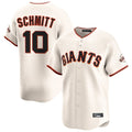 Elroe SF.Giants #10 Casey Schmitt Player Cream Home Limited Stitched Jerseys