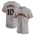 Elroe SF.Giants #10 Casey Schmitt Player Gray Home Limited Elite Stitched Jerseys