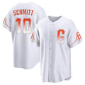 Elroe SF.Giants #10 Casey Schmitt Player White City Connect Home Game Stitched Jerseys